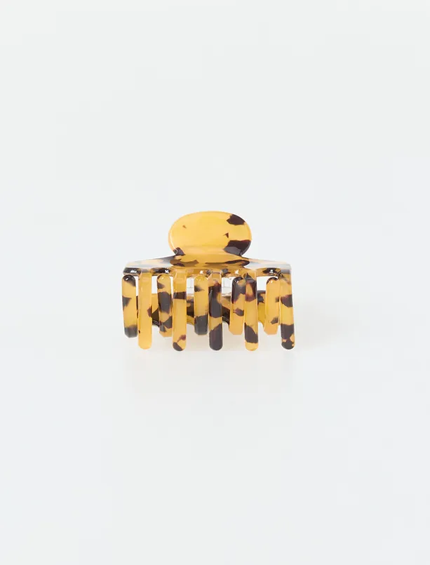 Bayan Siyah Leopar Desenli Kelebek Toka