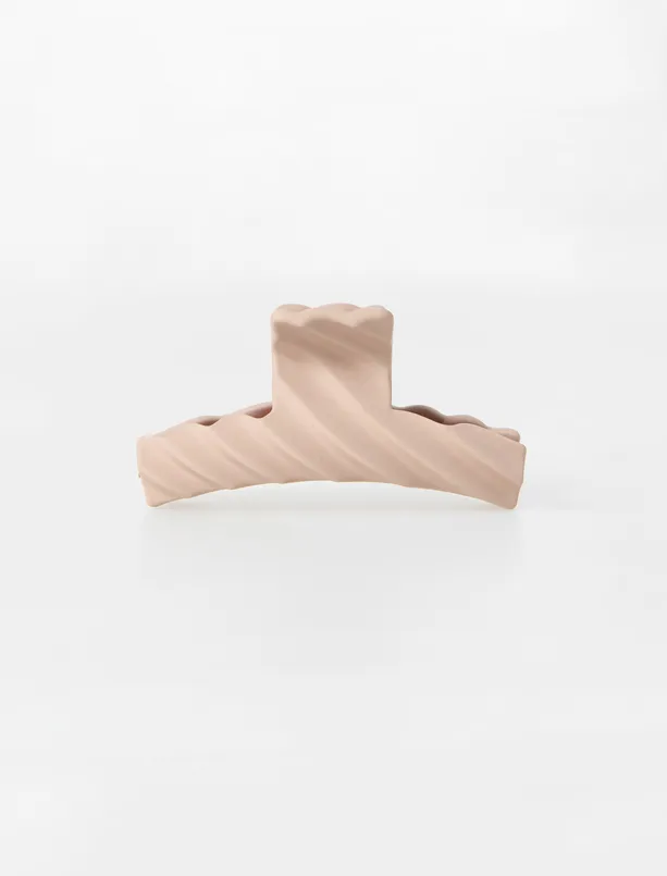 Bayan Pembe Çizgili Mandal Toka