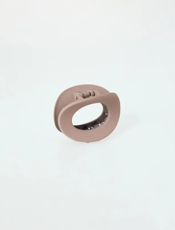 Bayan Kahverengi Oval Mandal Toka