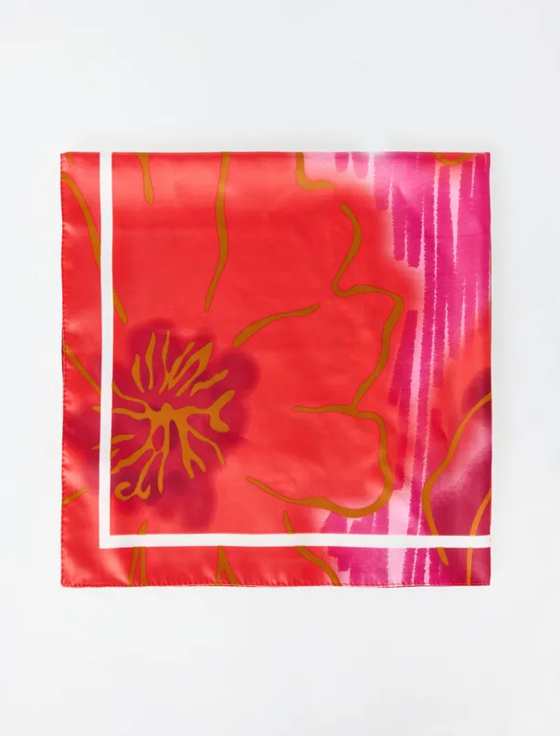 Women Mixed Floral Patterned Woven Scarf