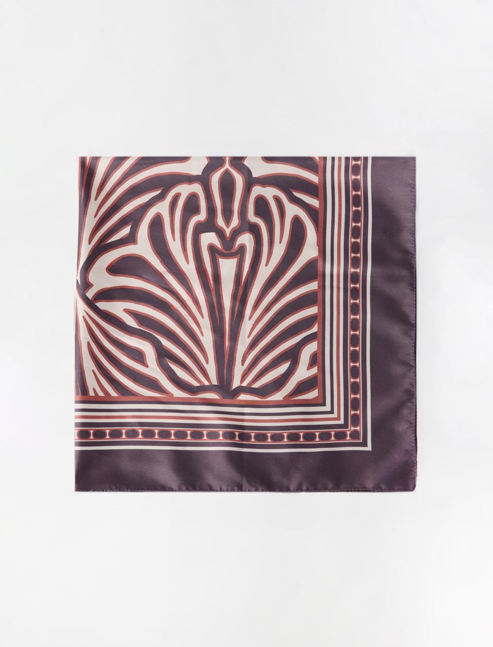 Asimetrik Desenli Dokuma Eşarp