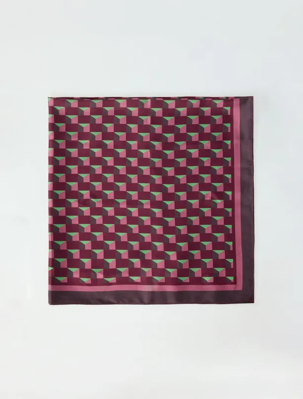 Women  Geometric Patterned Woven Scarf