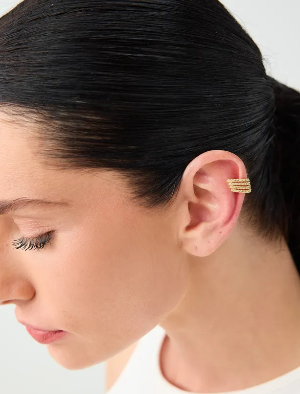 Women  Multi-Joint Earrings with Sparkling Stones